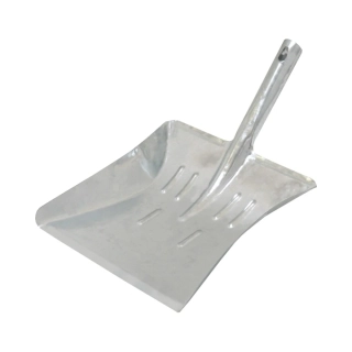 TOPTRADE lopatka na smetí, pozinkovaná, široká, 345 x 220 mm