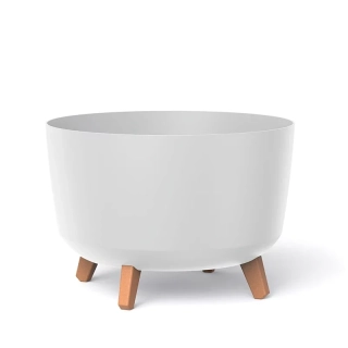 Květináč GRACIA standard eco wood 33.9cm bílá ECO
