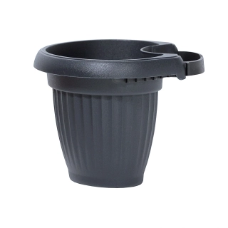 Květináč na okap TERRA 15.8cm antracit