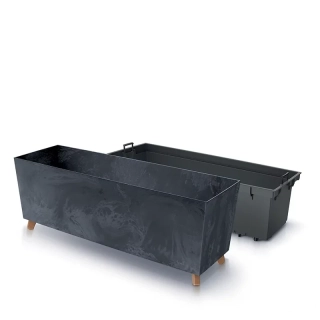 Truhlík Urbi Case Beton Effect N 77cm antracit