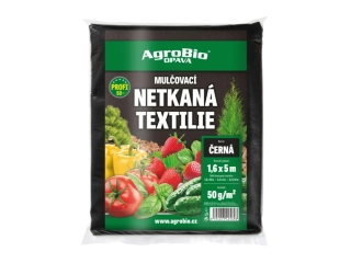 Černá netkaná textilie 50g/m2 1.6x5m