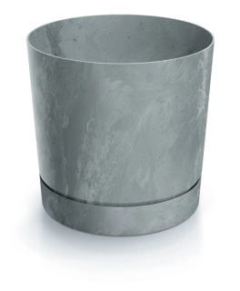 Květináč TUBO P BETON EFFECT 12,8 cm šedá