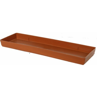 Miska pod truhlík 60cm terakota